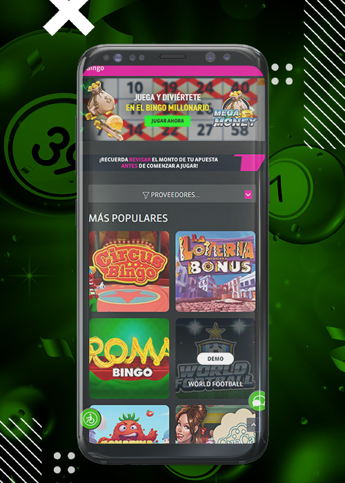 juegos de bingo online con la aplicación strendus